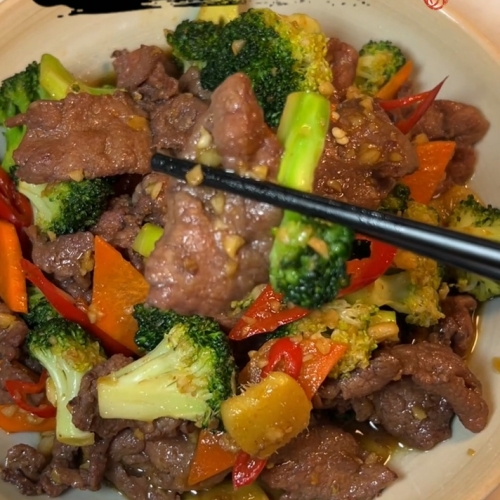 牛肉片炒西兰花